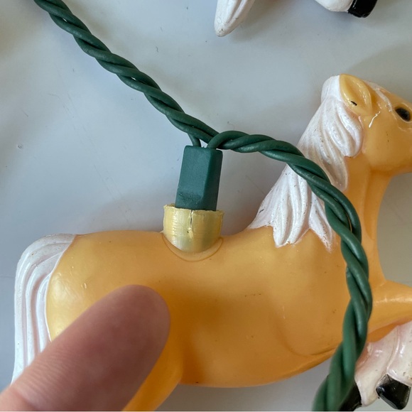 Vintage 90s 1994 Primal Lite Rarin’ to Go Horses String Lights - Picture 10 of 15